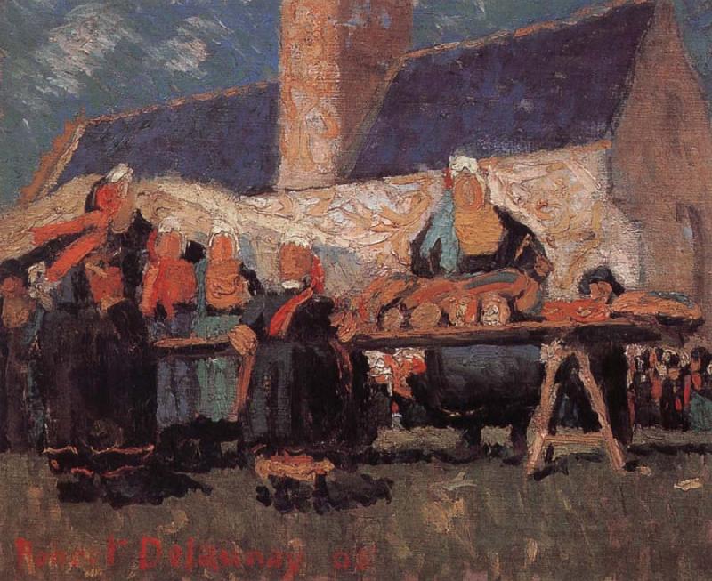 Delaunay, Robert Breton-s Market oil painting image